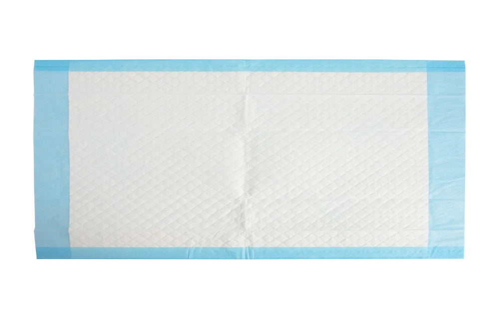 Mediflex medical underpads for protection with blue border and quilted absorbent center